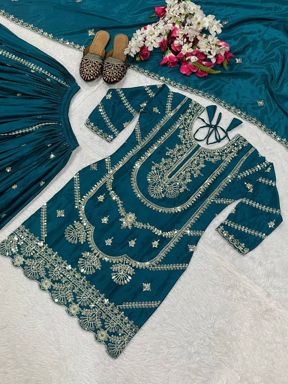 The Rani Pink Ceremonial Heritage Gharara